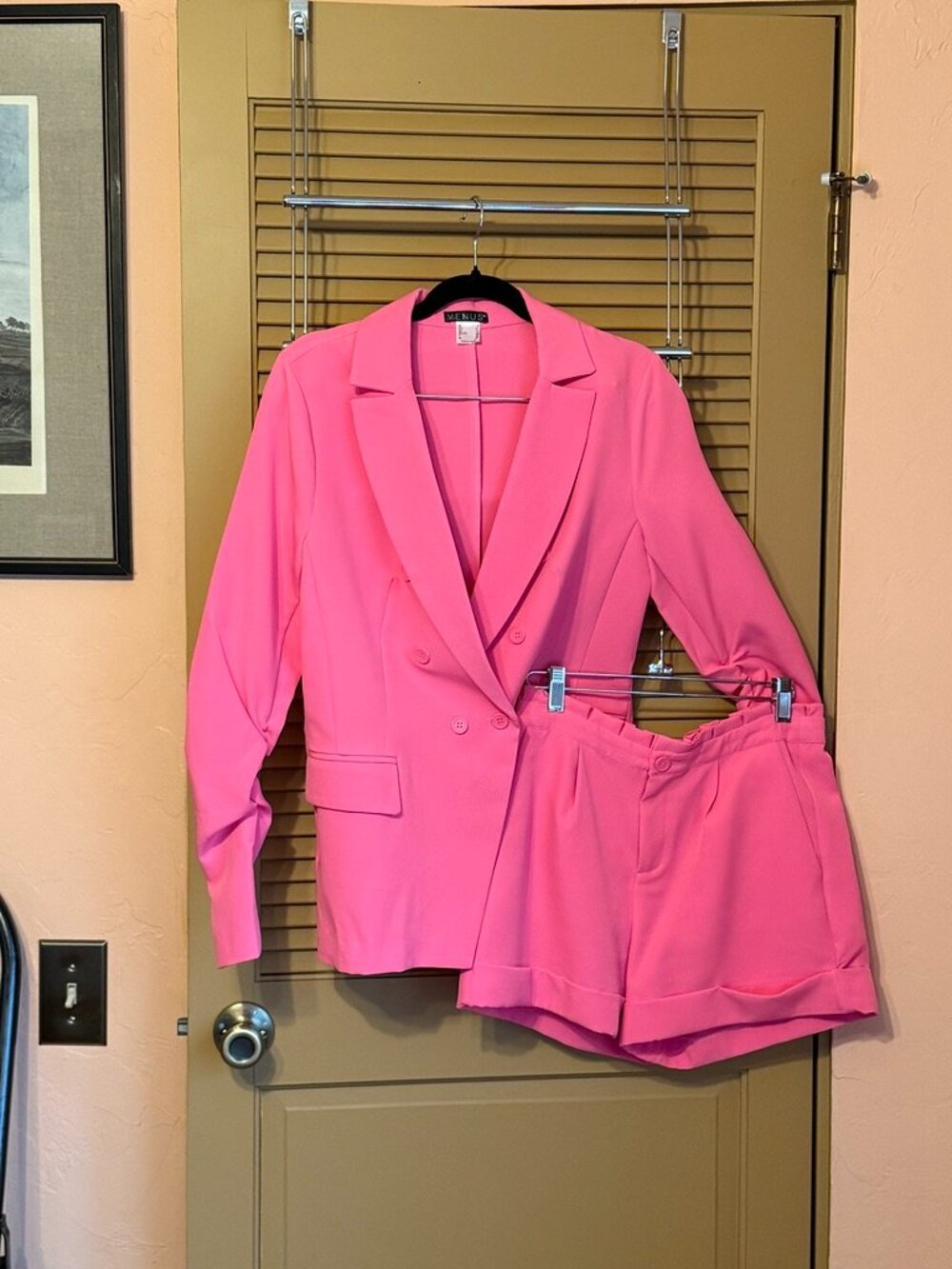 Hot Pink Short Suit
